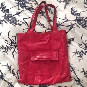HOST PICK! Chloe | Red Leather Reversible Tote